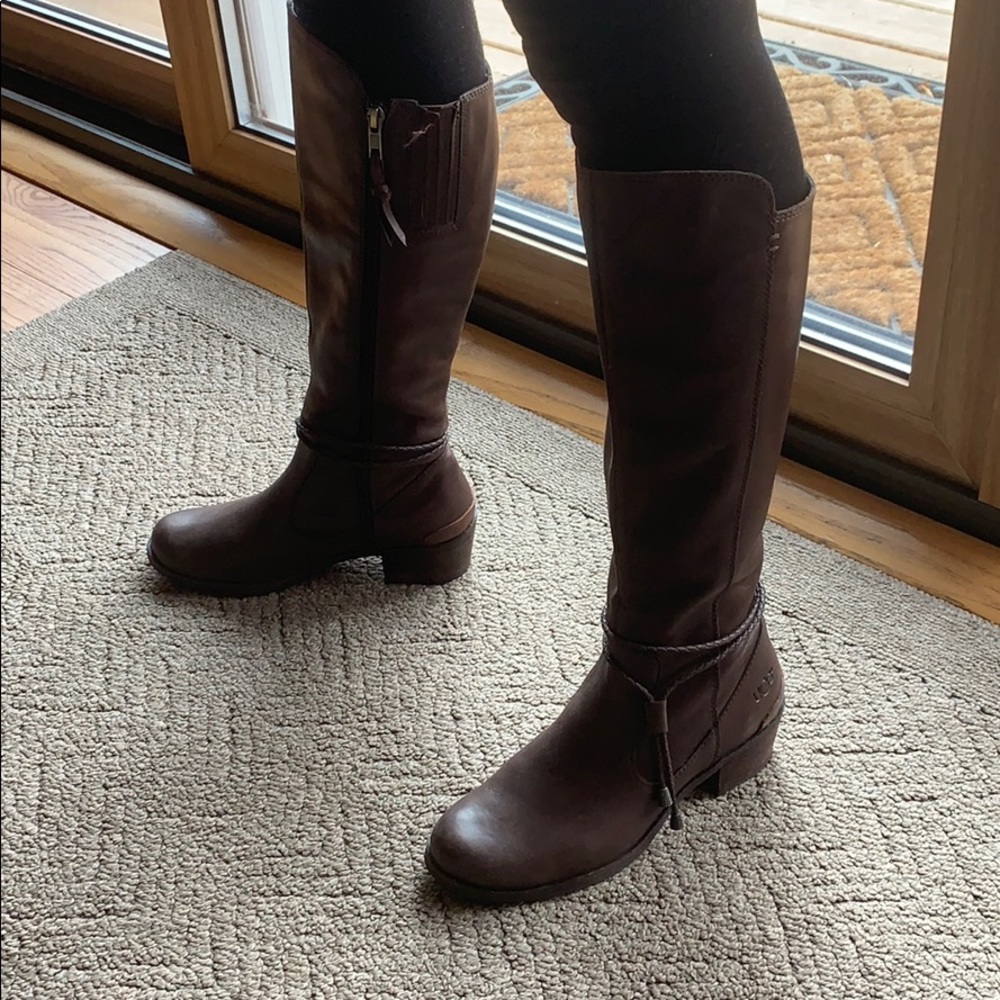UGG brown leather boots
